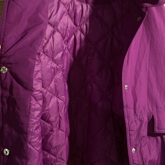 NWOT Free People Movement Off the Bleachers Coaches Jacket/Dark Purple/Size L - Picture 9 of 9